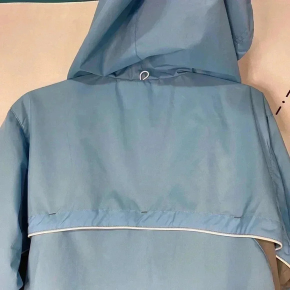 Reebok Light Blue Windbreaker Active Performance Athletic Jacket - Picture 6 of 7